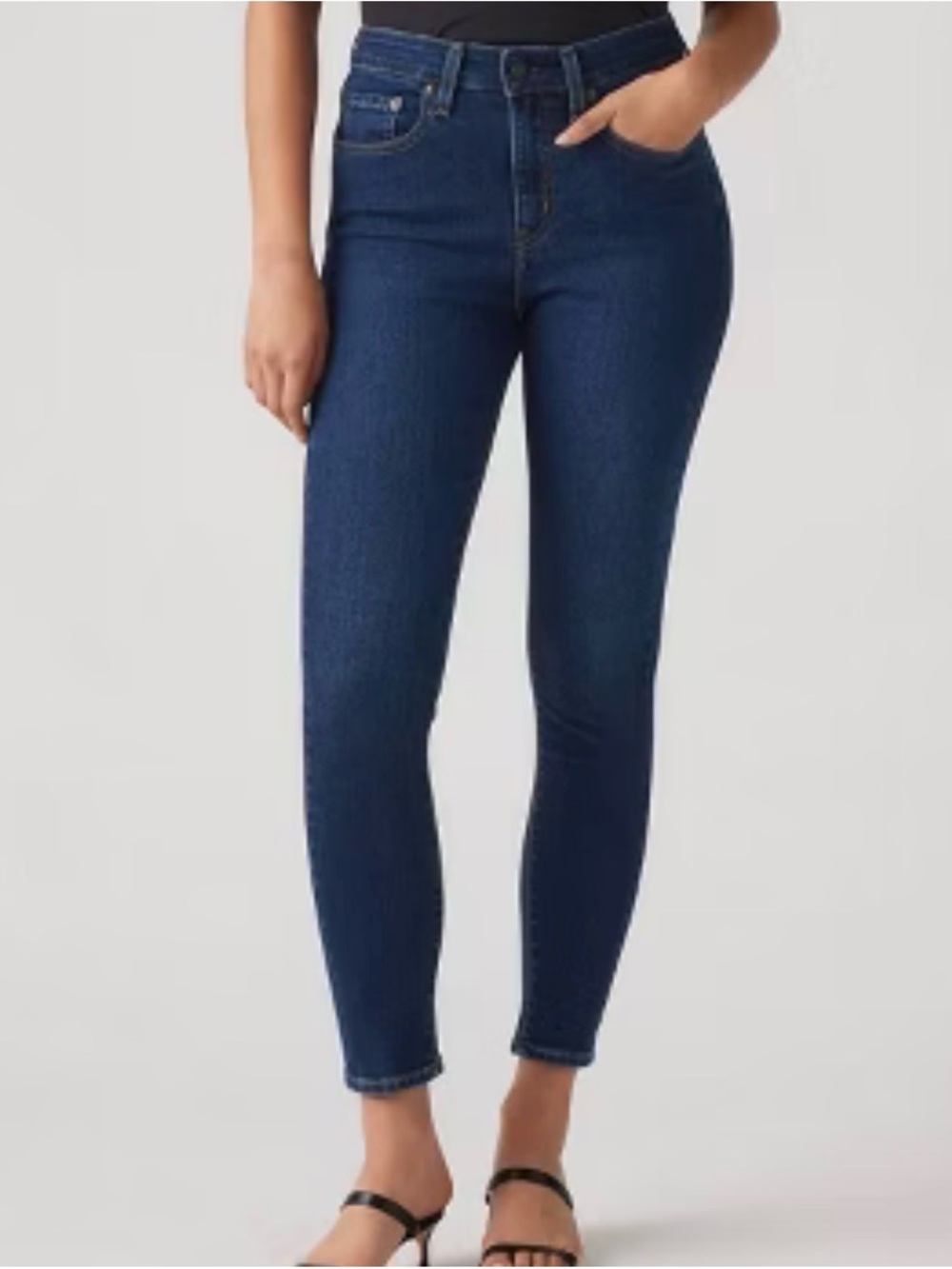 Levi's Blue Denim Jeans with Leather Patch